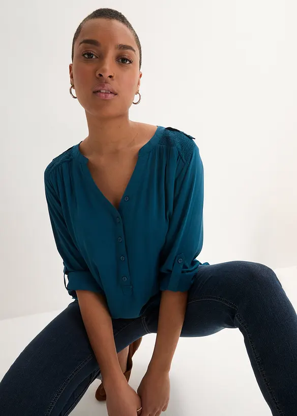 Blouse douce en viscose, bonprix