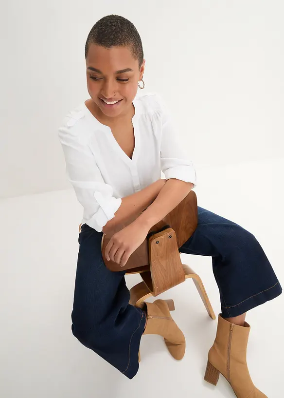 Tunikabluse aus softer Viskose, bonprix