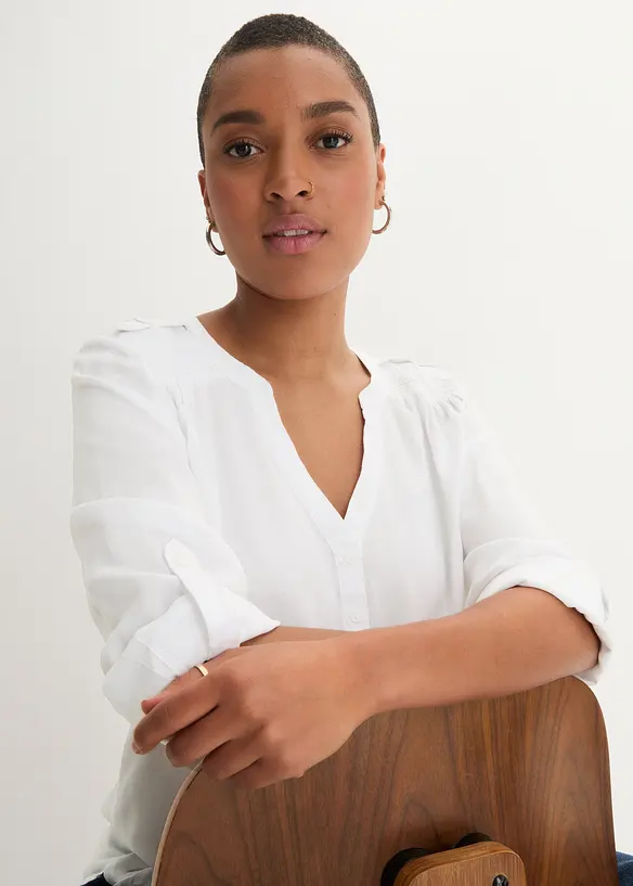 Tunikabluse aus softer Viskose, bonprix