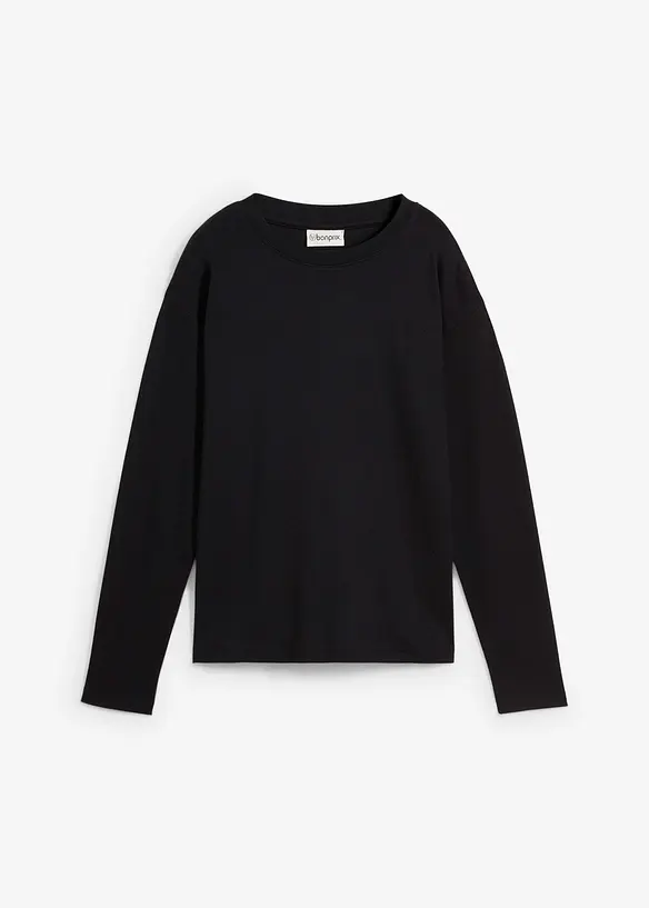 T-shirt manches longues 100% coton &eacute;pais, bonprix