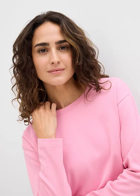 T-shirt manches longues 100% coton &eacute;pais, bonprix