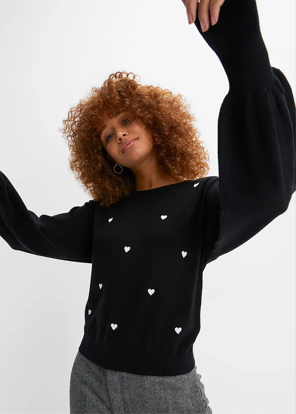 Feinstrickpullover aus Viskose-Mix, bonprix