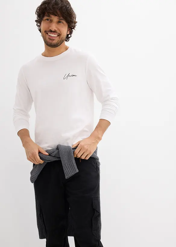 Langarmshirt mit Stretch, Slim Fit, bonprix