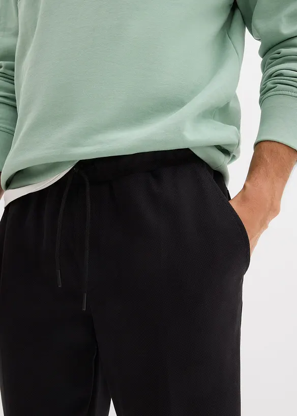 Piqu&eacute;-Hose aus Baumwoll-Stretch, Slim Fit, bonprix