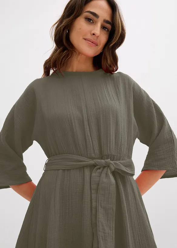 Midikleid aus weicher Baumwolle, bonprix