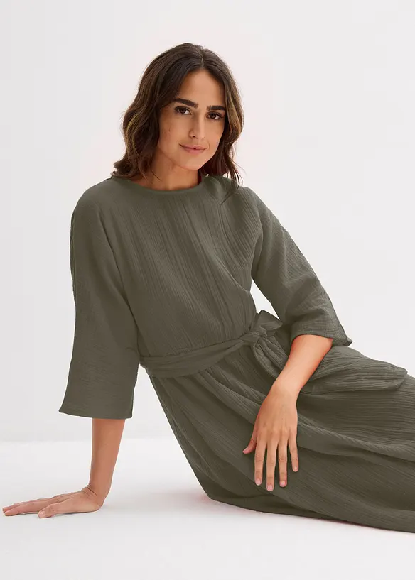 Midikleid aus weicher Baumwolle, bonprix