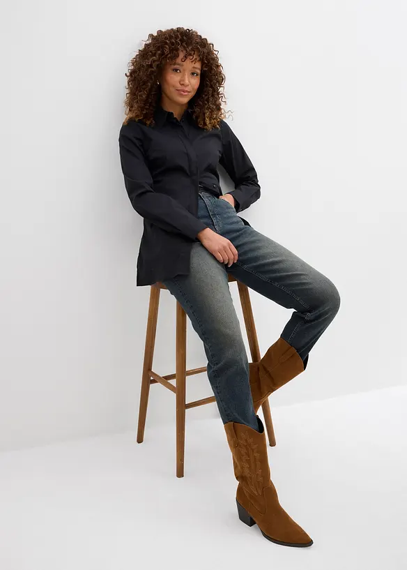 Jean mom taille haute, bonprix