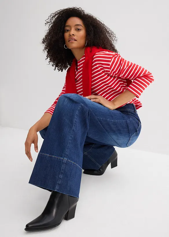 Jean large taille haute, bonprix