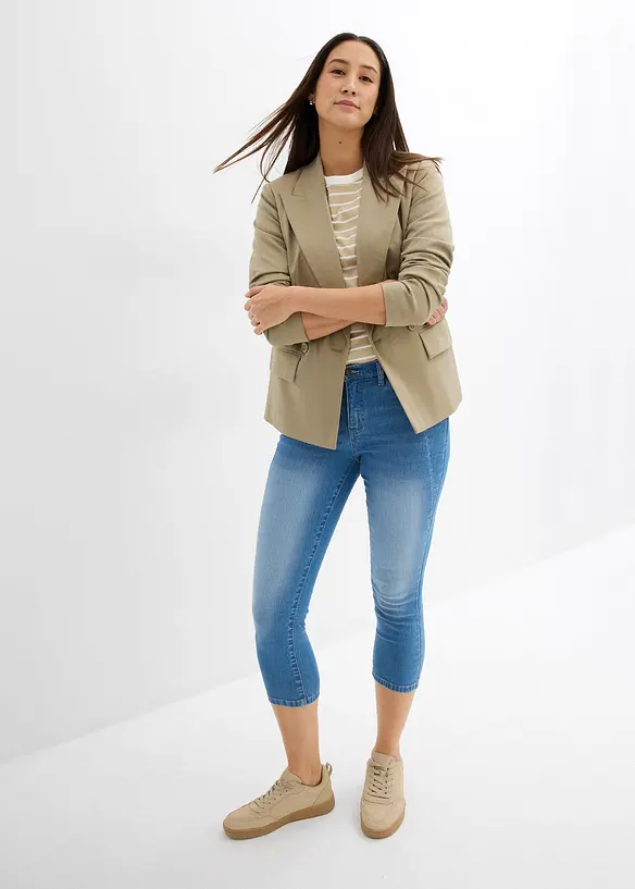 T-Shirt aus schwerer Bio-Baumwolle, bonprix