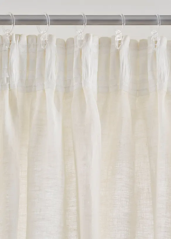Leinen Baumwoll Vorhang (1er Pack), bonprix