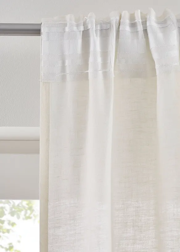 Leinen Baumwoll Vorhang (1er Pack), bonprix