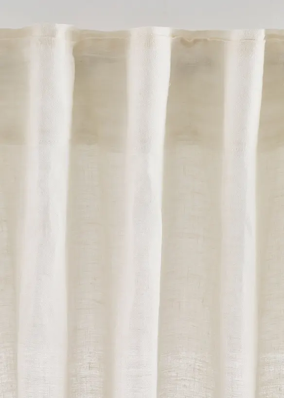 Leinen Baumwoll Vorhang (1er Pack), bonprix