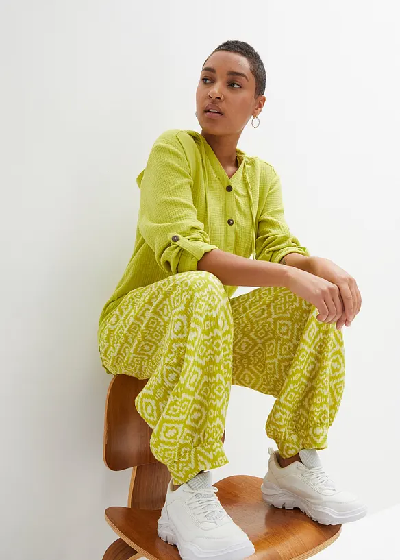 Schlupfbluse aus luftigem Musselin, bonprix