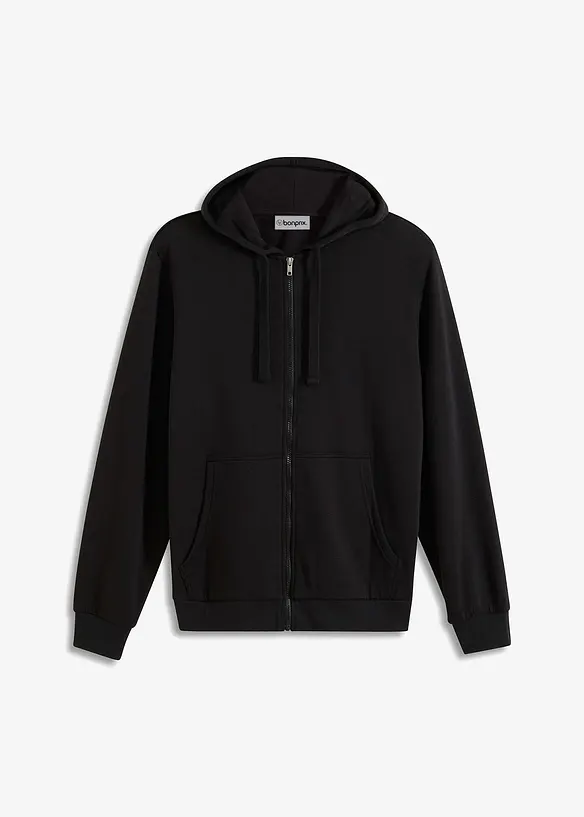Sweat zipp&eacute; &agrave; capuche, bonprix