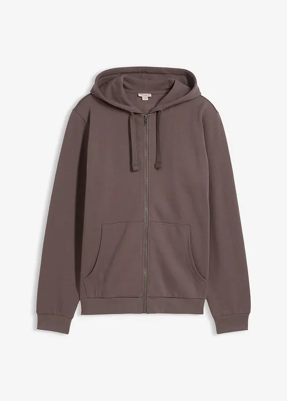 Sweat zipp&eacute; &agrave; capuche, bonprix