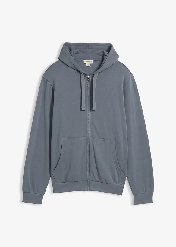 Sweat zipp&eacute; &agrave; capuche, bonprix