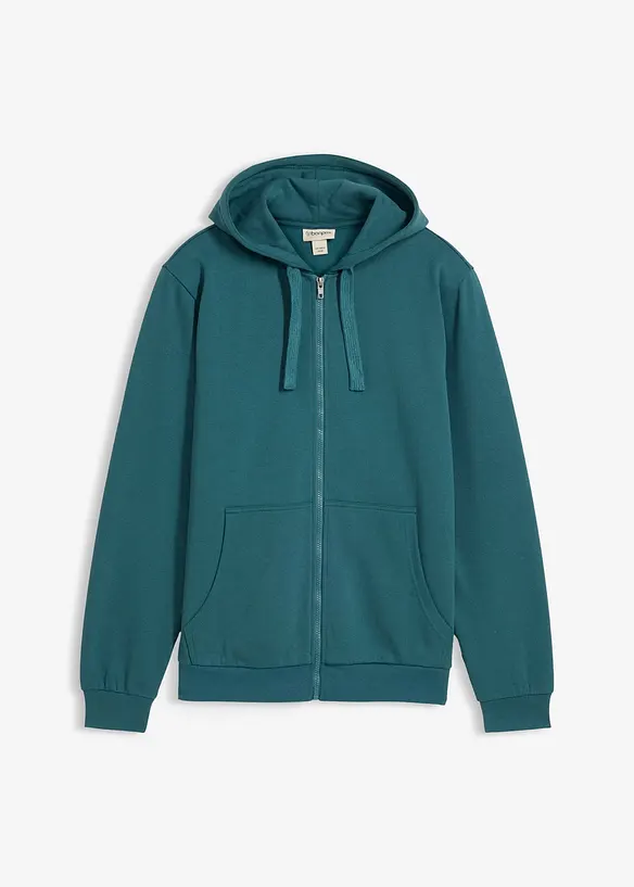 Sweat zipp&eacute; &agrave; capuche, bonprix