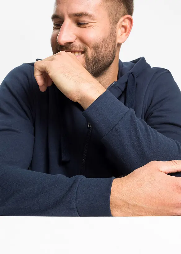 Sweat zipp&eacute; &agrave; capuche, bonprix