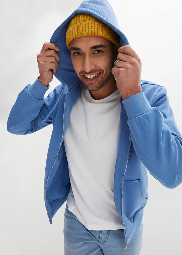 Kapuzen-Sweatjacke in Regular Fit, bonprix