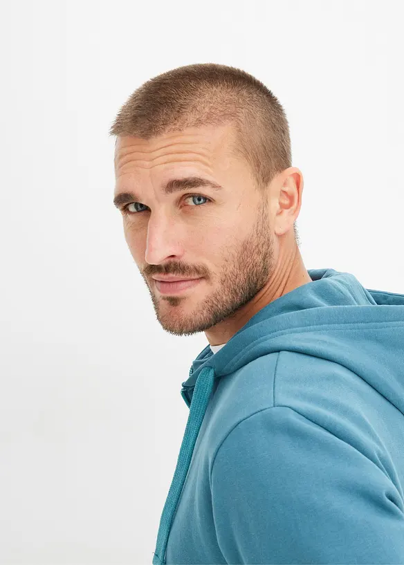 Sweat zipp&eacute; &agrave; capuche, bonprix