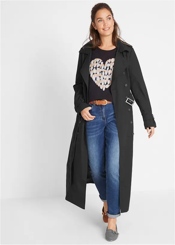 Long-Trenchcoat mit Tailleng&uuml;rtel, bonprix