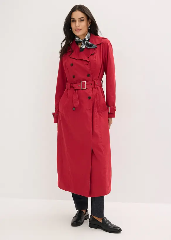 Long-Trenchcoat mit Tailleng&uuml;rtel, bonprix