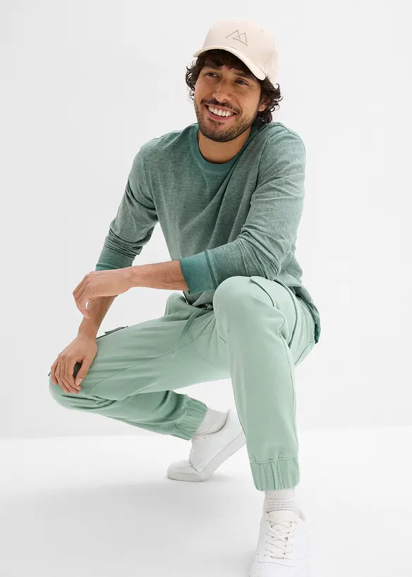 Pantalon de jogging avec poches cargo, loose, bonprix