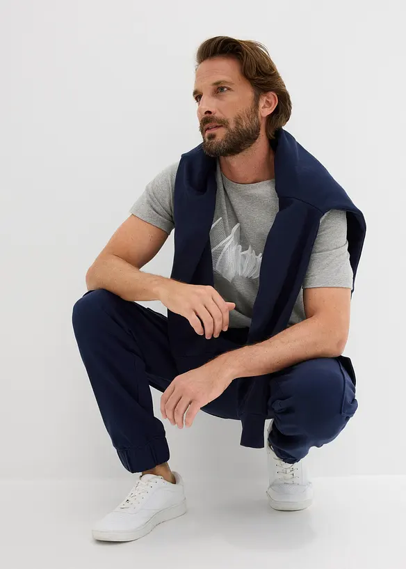 Jogginghose mit Cargotaschen, Loose Fit, bonprix