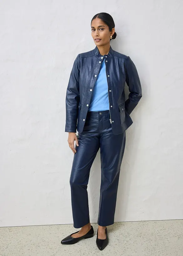 Lederjacke aus Lammnappa, bonprix