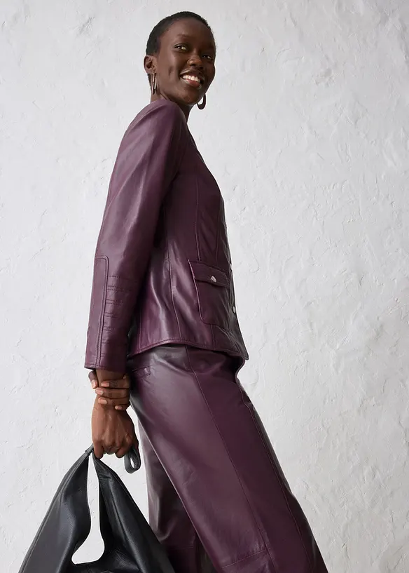 Lederjacke aus Lammnappa, bonprix