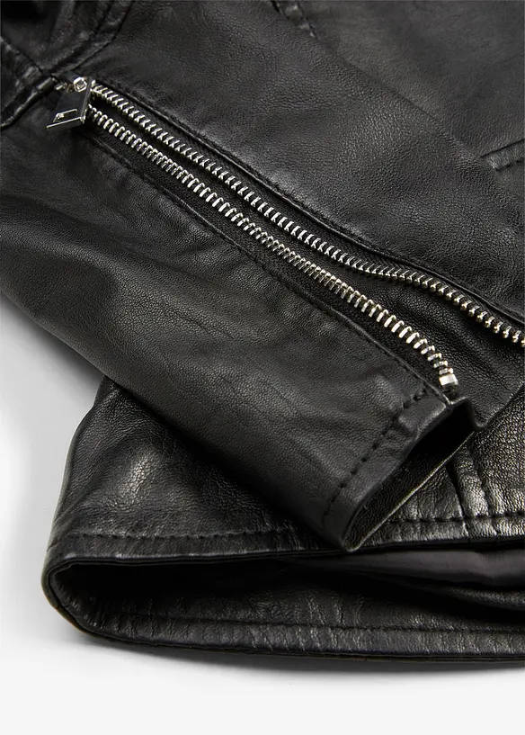 Bikerjacke aus Nappaleder, bonprix