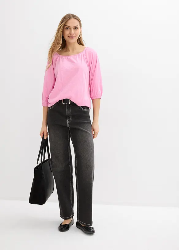 Shirtbluse aus reiner Bio-Baumwolle, bonprix