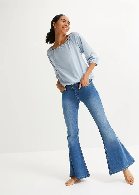 Shirtbluse aus reiner Bio-Baumwolle, bonprix