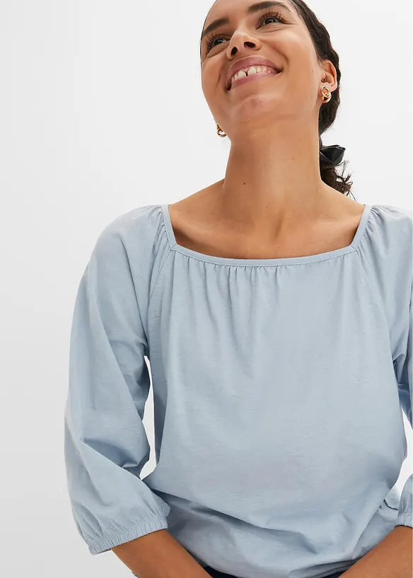 Shirtbluse aus reiner Bio-Baumwolle, bonprix