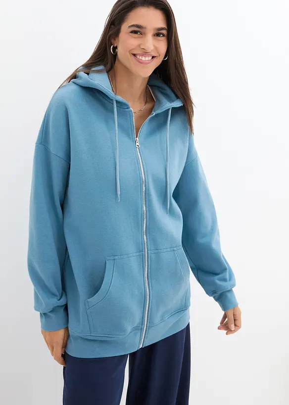 Sweat zipp&eacute; &agrave; capuche, bonprix
