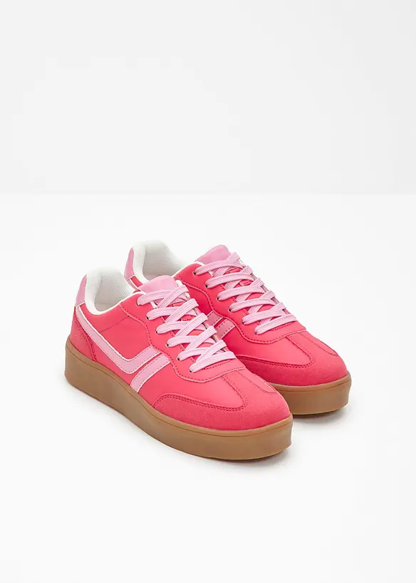 Plateau-Sneaker im Retrolook, bonprix