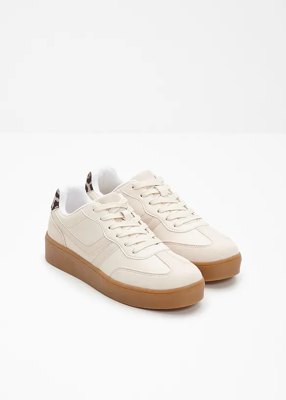 Plateau-Sneaker im Retrolook, bonprix
