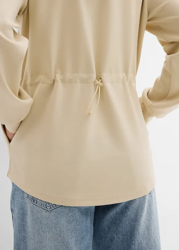 Kapuzen-Sweatjacke mit Elastik, bonprix