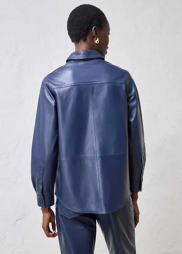 Chemise en cuir d&rsquo;agneau nappa, bonprix