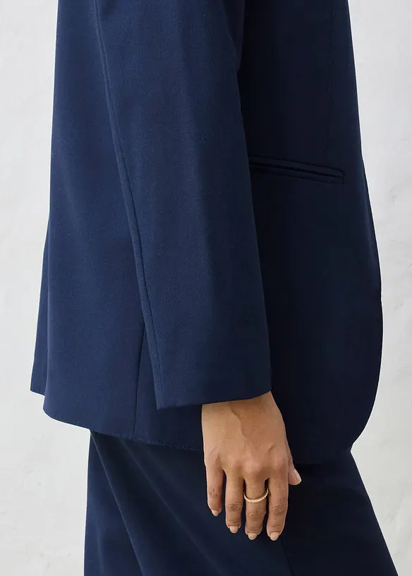 Blazer doux sans col, bonprix