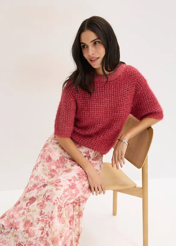 Chiffon-Rock mit Crinkle Effekt, bonprix