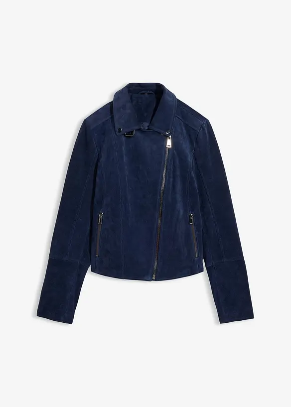 Biker-Velourslederjacke, bonprix