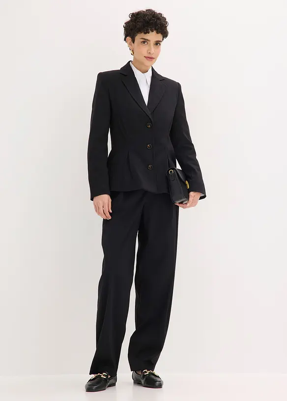 Blazer mit eingelegten Falten, bonprix