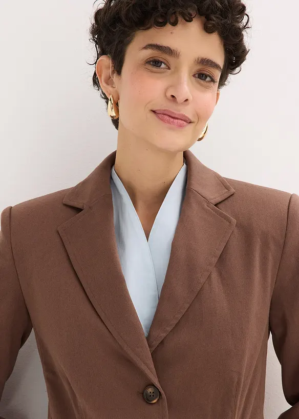 Blazer &agrave; plis couch&eacute;s, bonprix