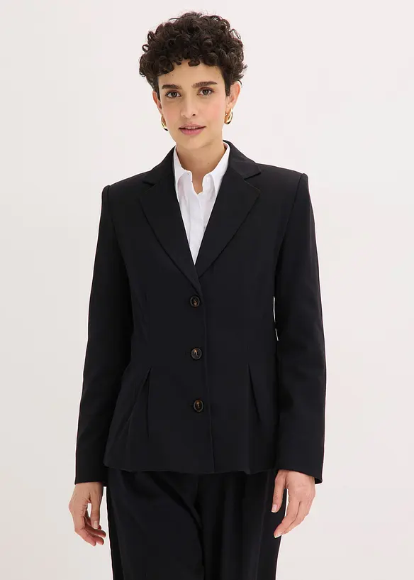 Blazer mit eingelegten Falten, bonprix