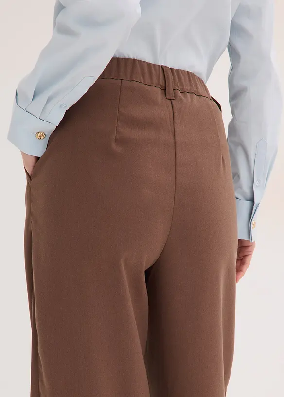 Pantalon barrel &agrave; pinces, bonprix