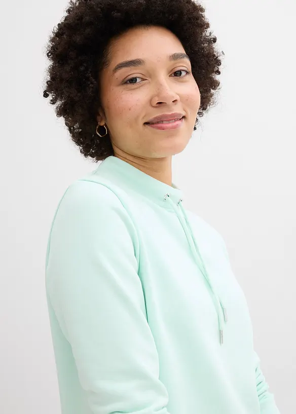 Sweat-shirt avec base fendue, bonprix