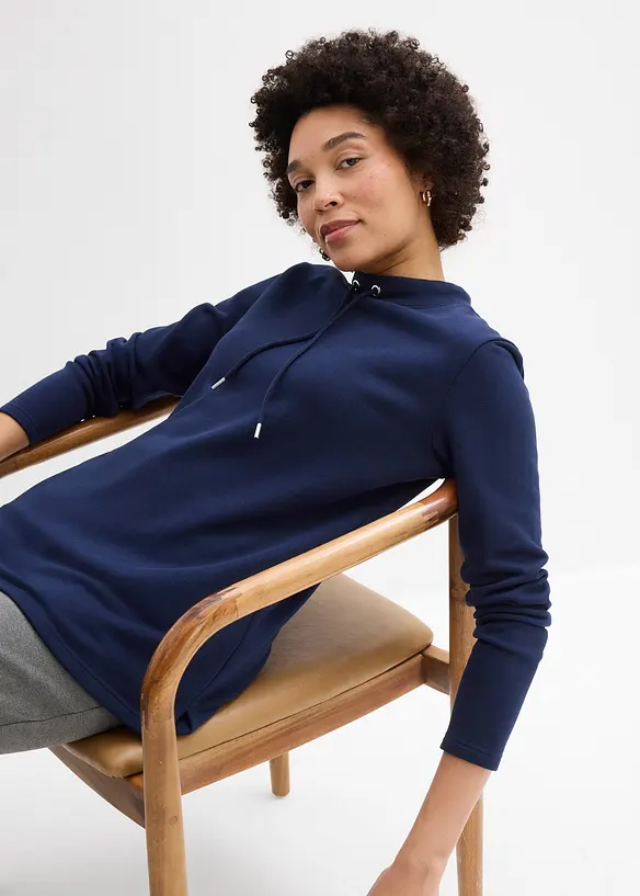 Sweatshirt mit Schlitz, bonprix