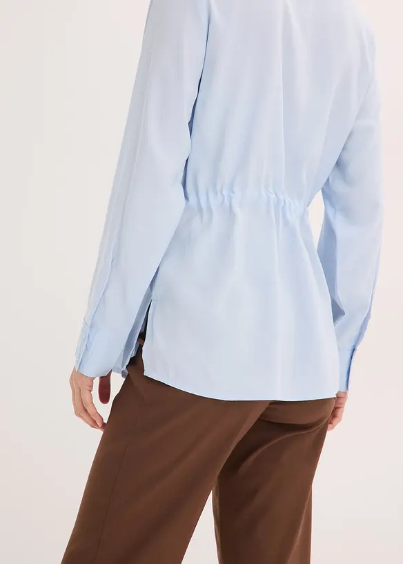 Chemisier en popeline &agrave; plis couch&eacute;s, bonprix