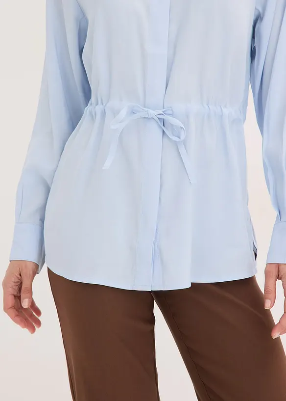 Chemisier en popeline &agrave; plis couch&eacute;s, bonprix